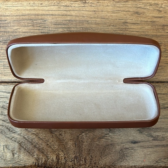 Longchamp Paris Glasses Sunglasses Case Brown Clamshell - Picture 2 of 4